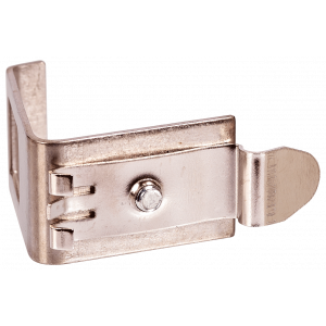 DIN-rail mounting frame for installing a Keystone module, metal